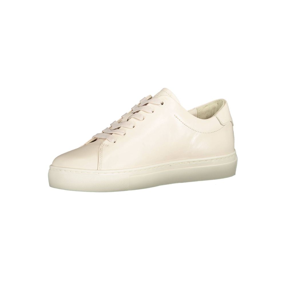 Tommy Hilfiger Beige Genuine Leather Sneaker