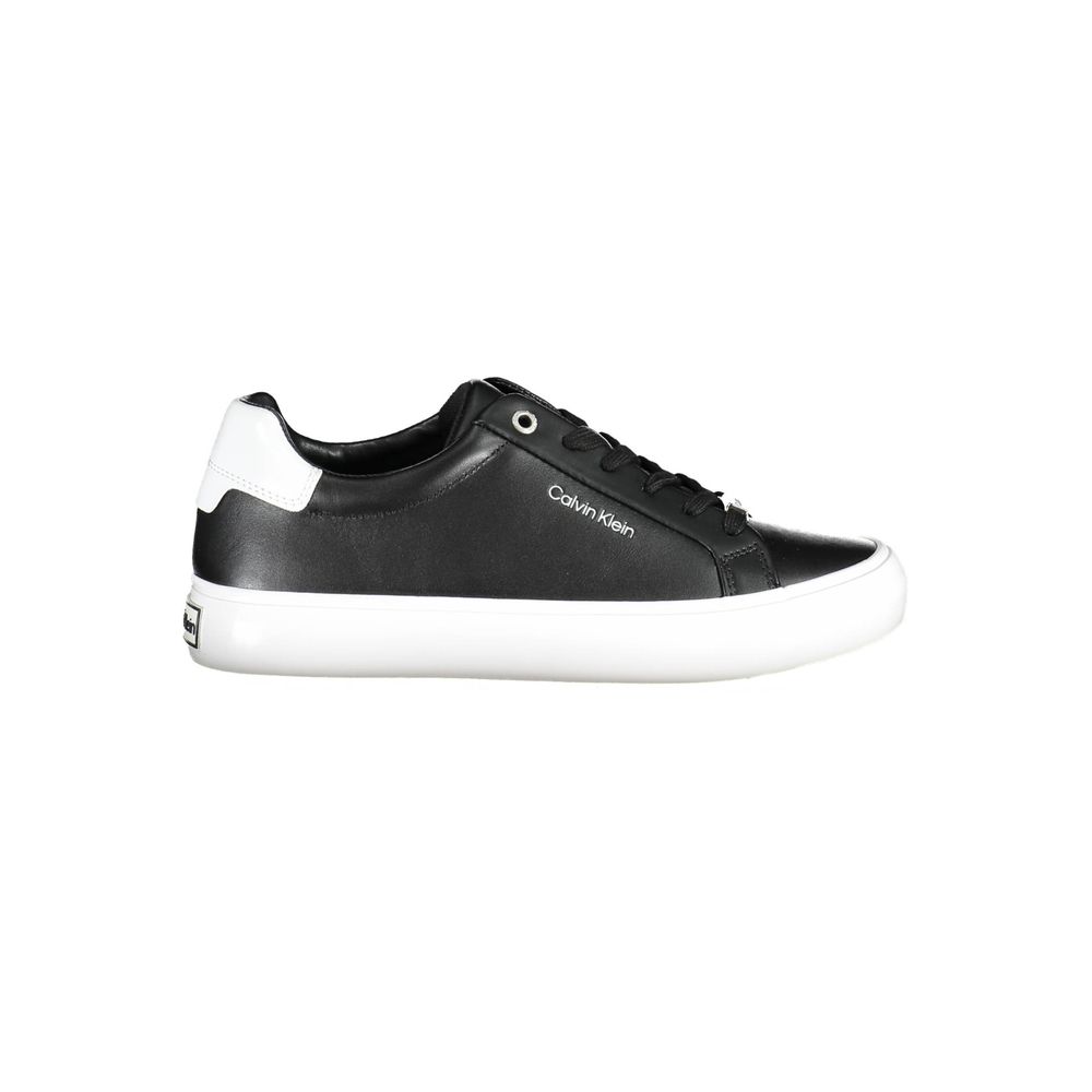 Calvin Klein Schwarzer Sneaker aus echtem Leder