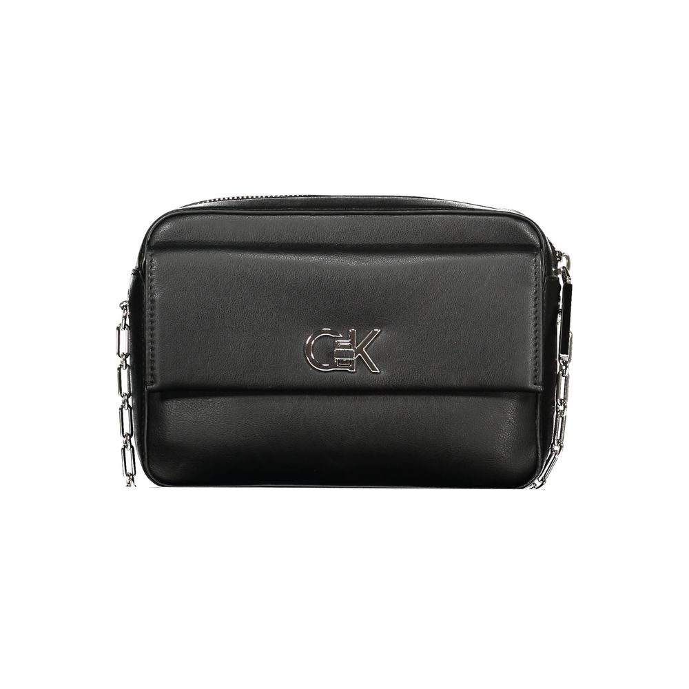 Calvin Klein Schwarze Polyester Handtasche