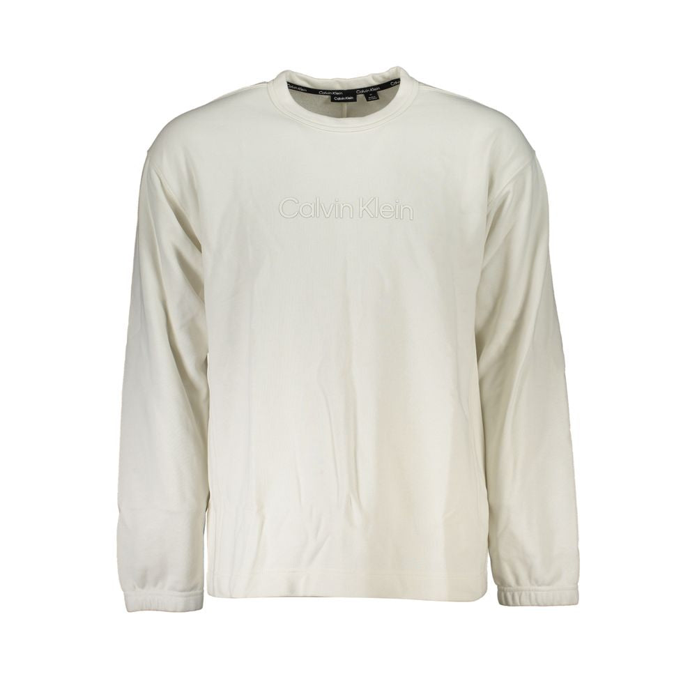 Calvin Klein Baumwoll-Pullover in Weiß
