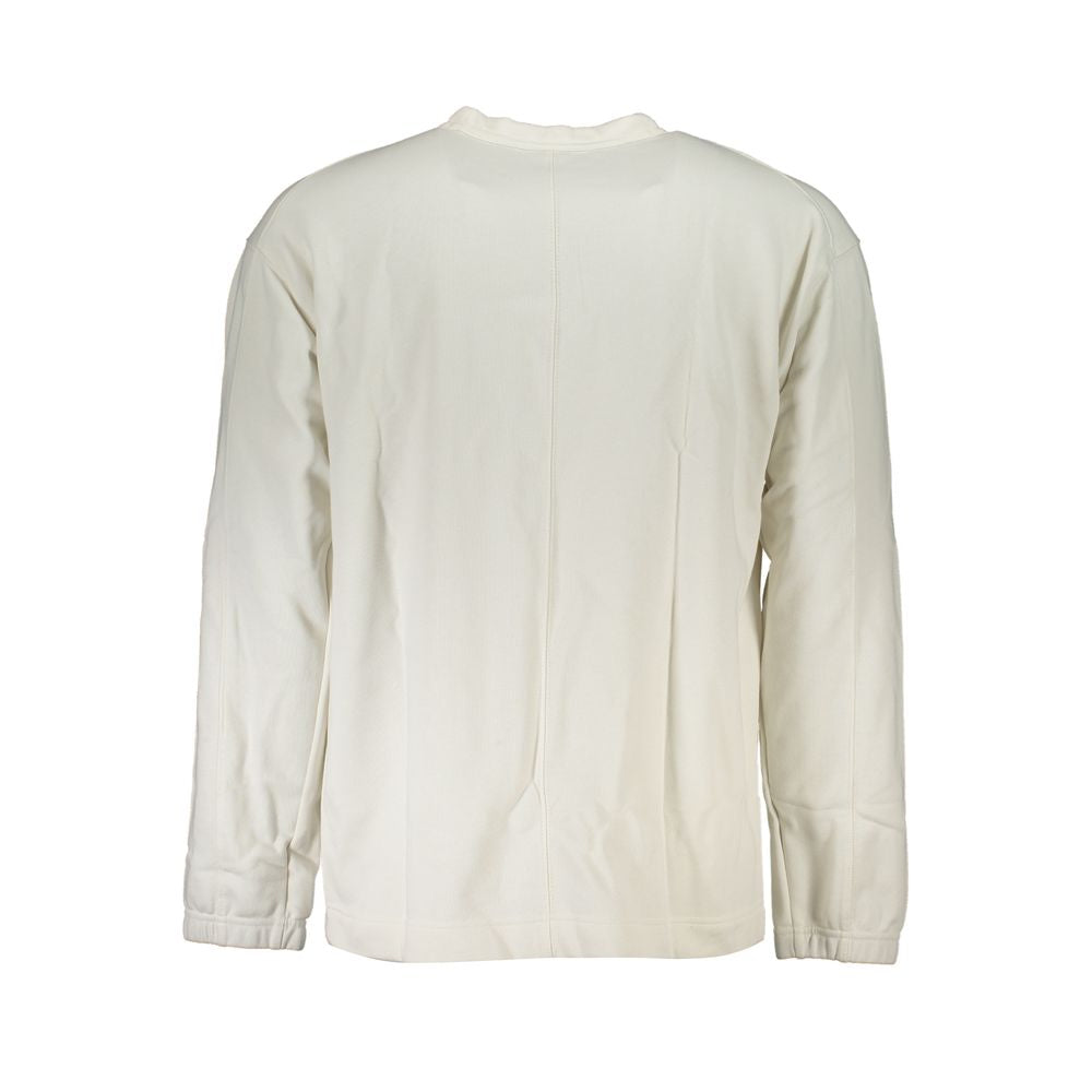 Calvin Klein Baumwoll-Pullover in Weiß