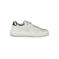 Calvin Klein Weiße Low-Top-Sneaker aus Polyester