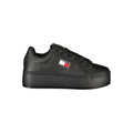 Tommy Hilfiger Schwarzer Damen-Sneaker aus Polyurethan