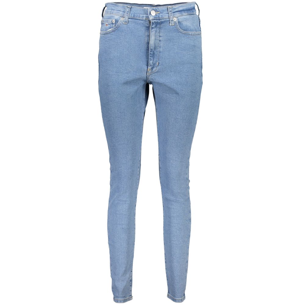 Tommy Hilfiger Blaue Baumwolljeans mit geradem Bein