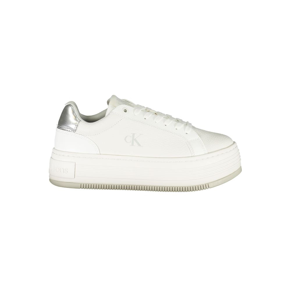 Calvin Klein Sneaker aus weißem Stoff