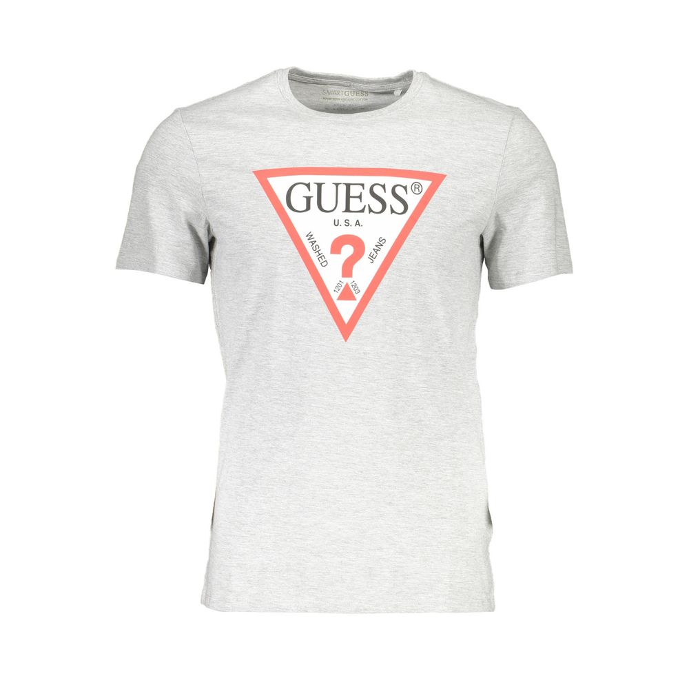Guess Jeans Grigio Baumwoll-T-Shirt für Herren