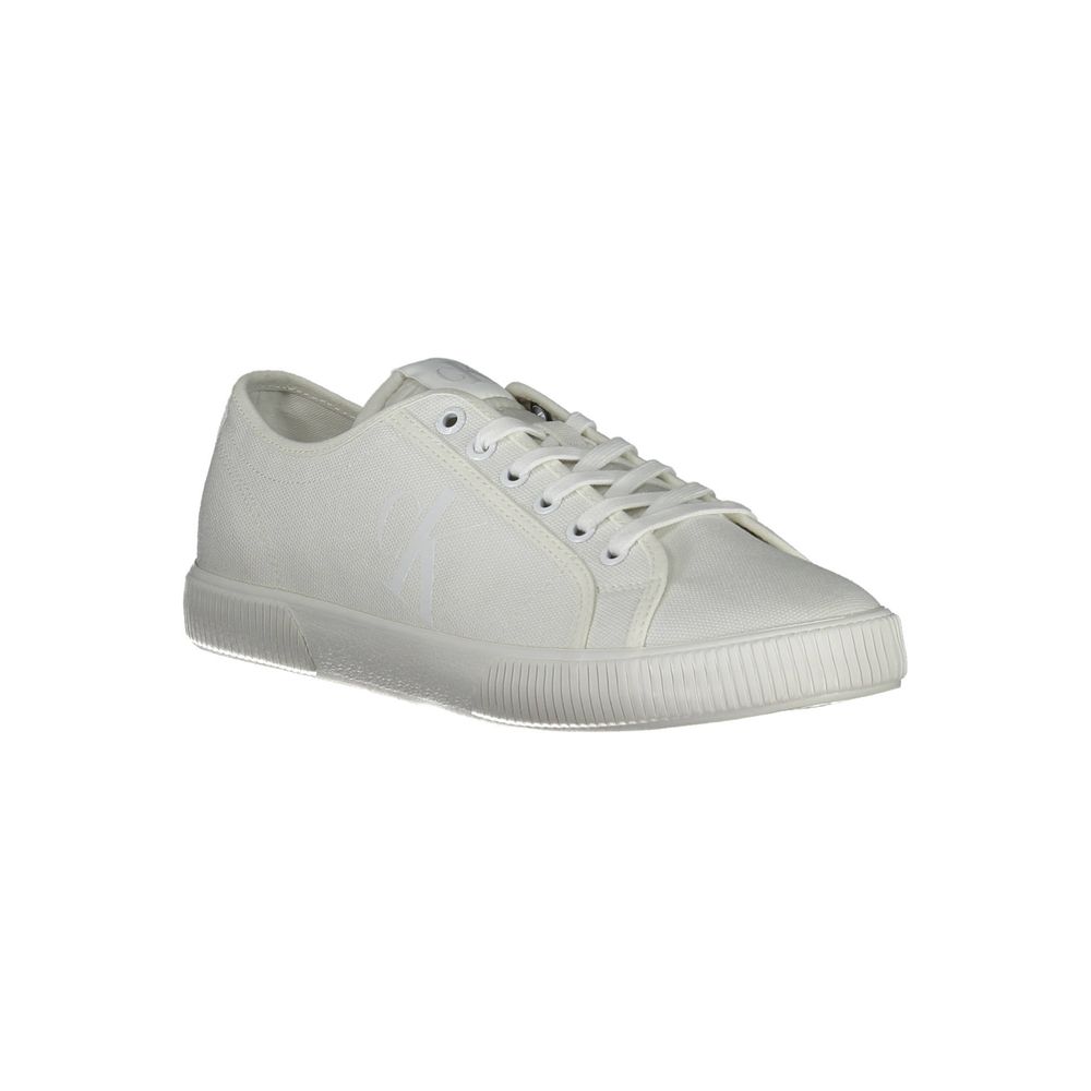 Calvin Klein Baumwoll-Sneaker in Weiß
