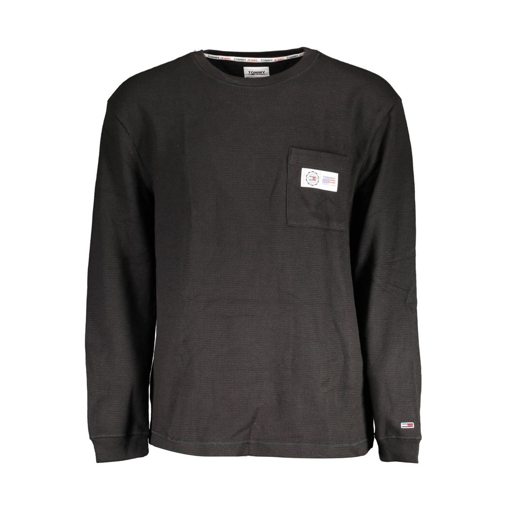 Tommy Hilfiger Schwarzer Herrenpullover aus Baumwolle