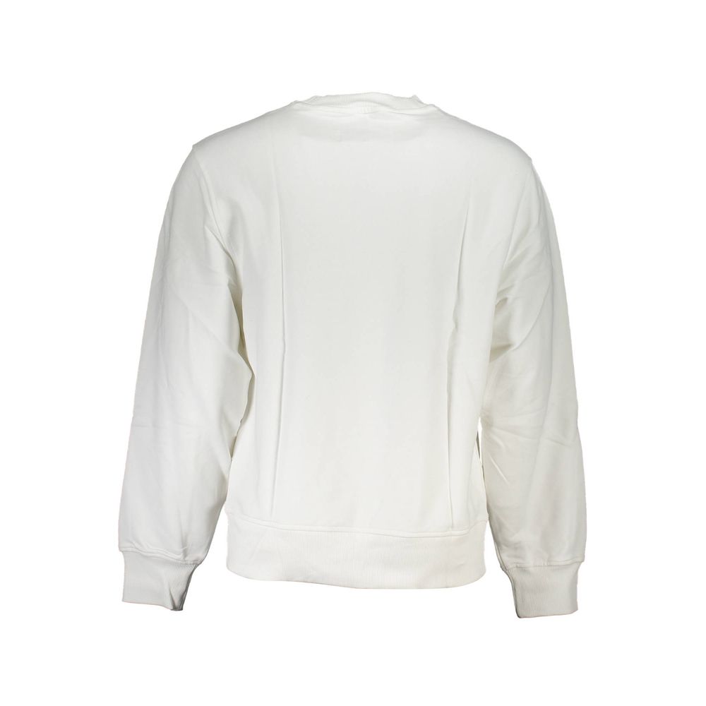Calvin Klein Weißes Herren-Sweatshirt aus Baumwolle