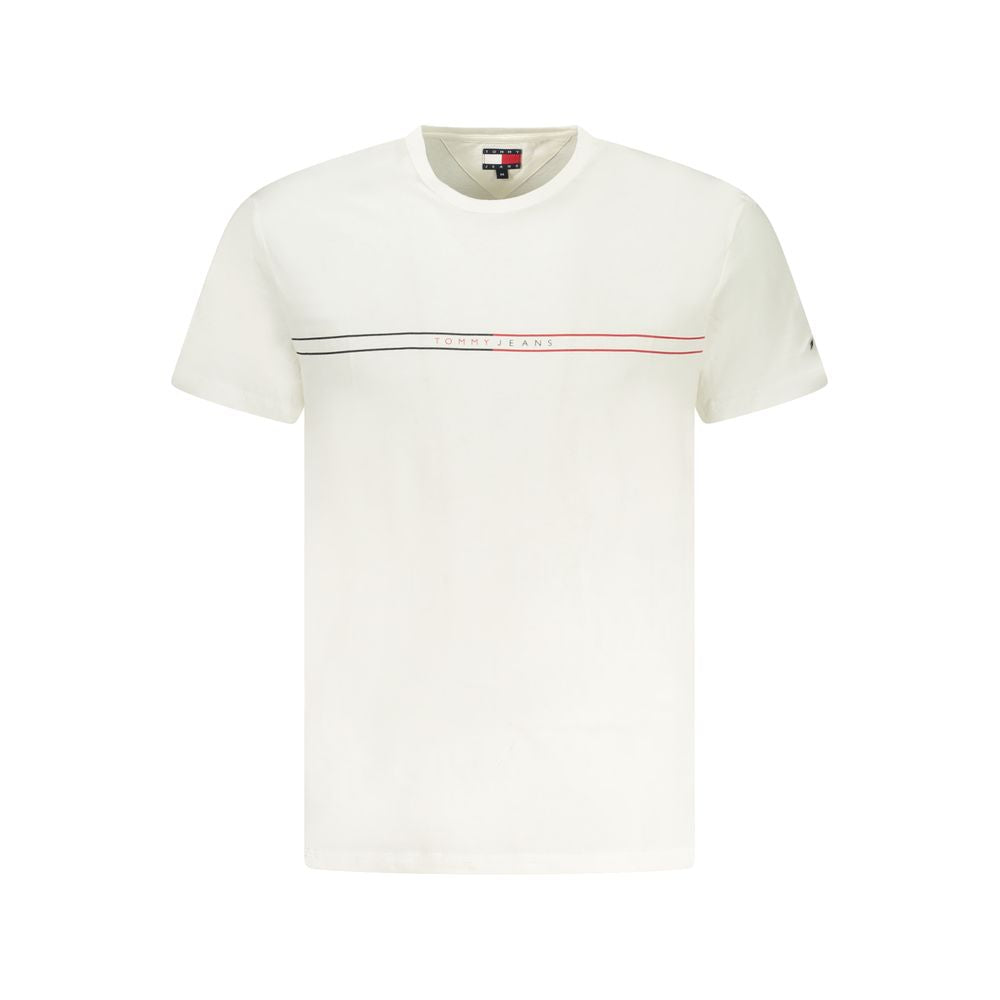 Tommy Hilfiger Bianco Baumwoll-T-Shirt für Herren