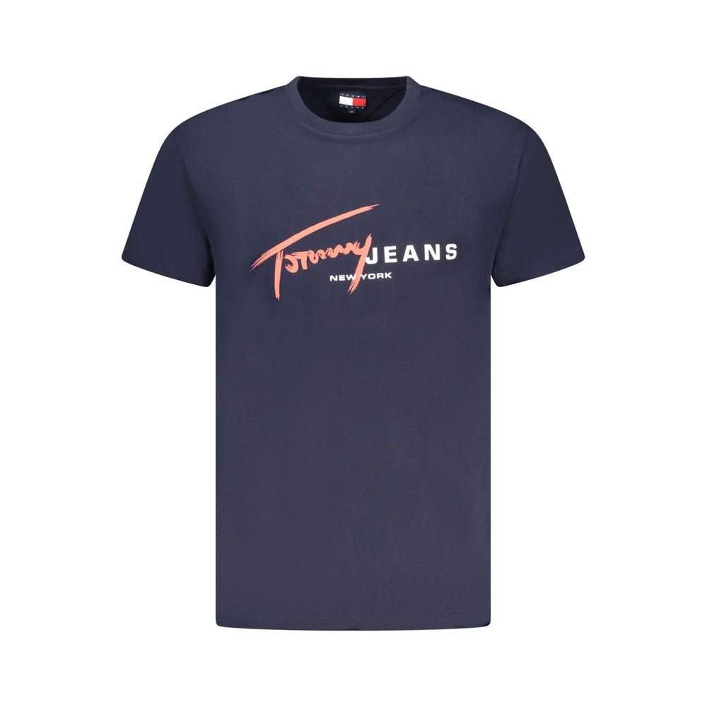 Tommy Hilfiger Blaues Baumwoll-T-Shirt für Herren