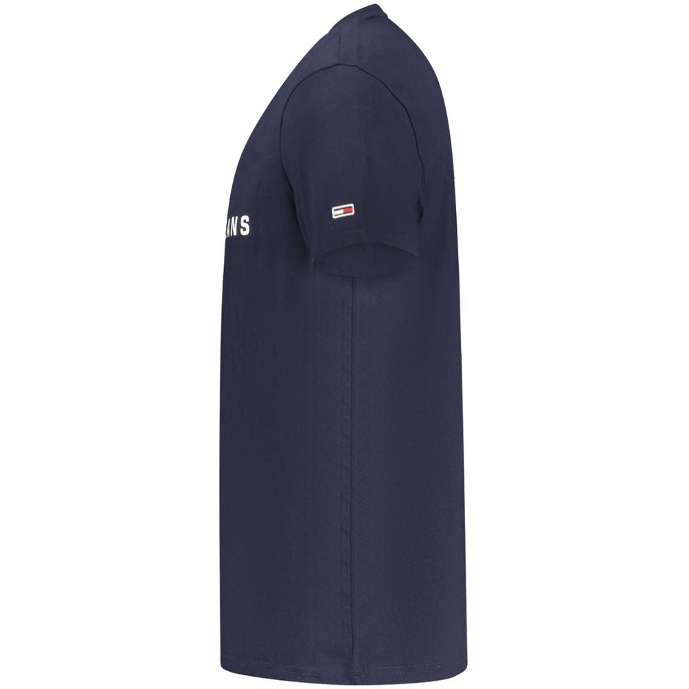 Tommy Hilfiger Blaues Baumwoll-T-Shirt für Herren