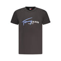 Tommy Hilfiger Schwarzes Baumwoll-T-Shirt für Herren