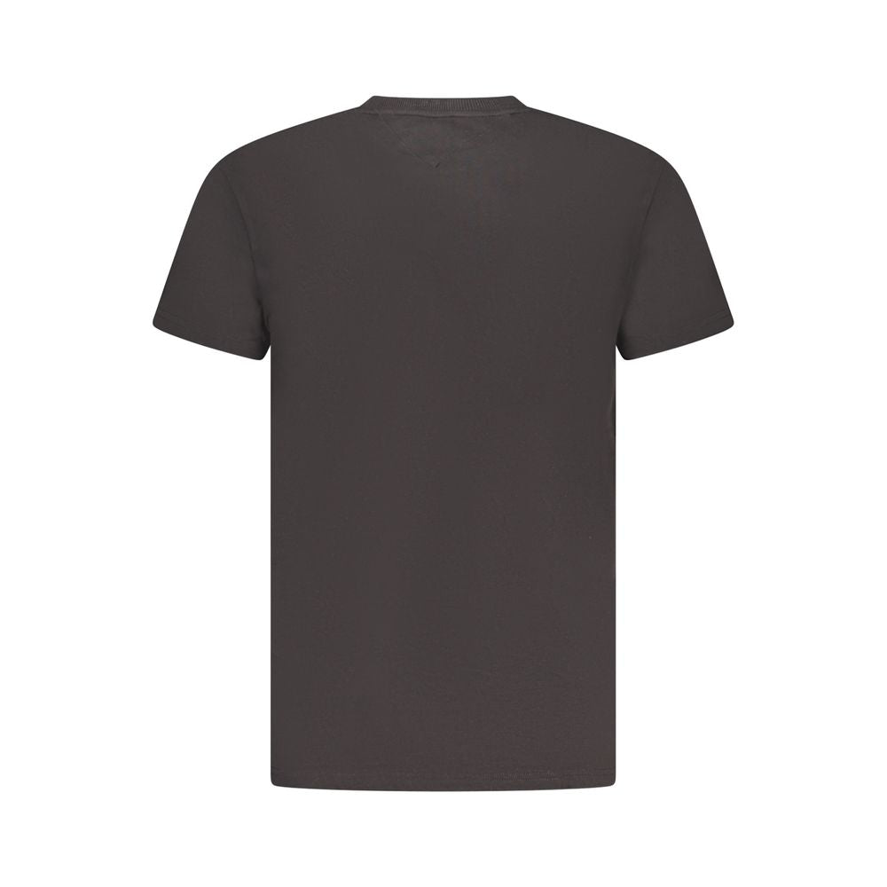 Tommy Hilfiger Schwarzes Baumwoll-T-Shirt für Herren