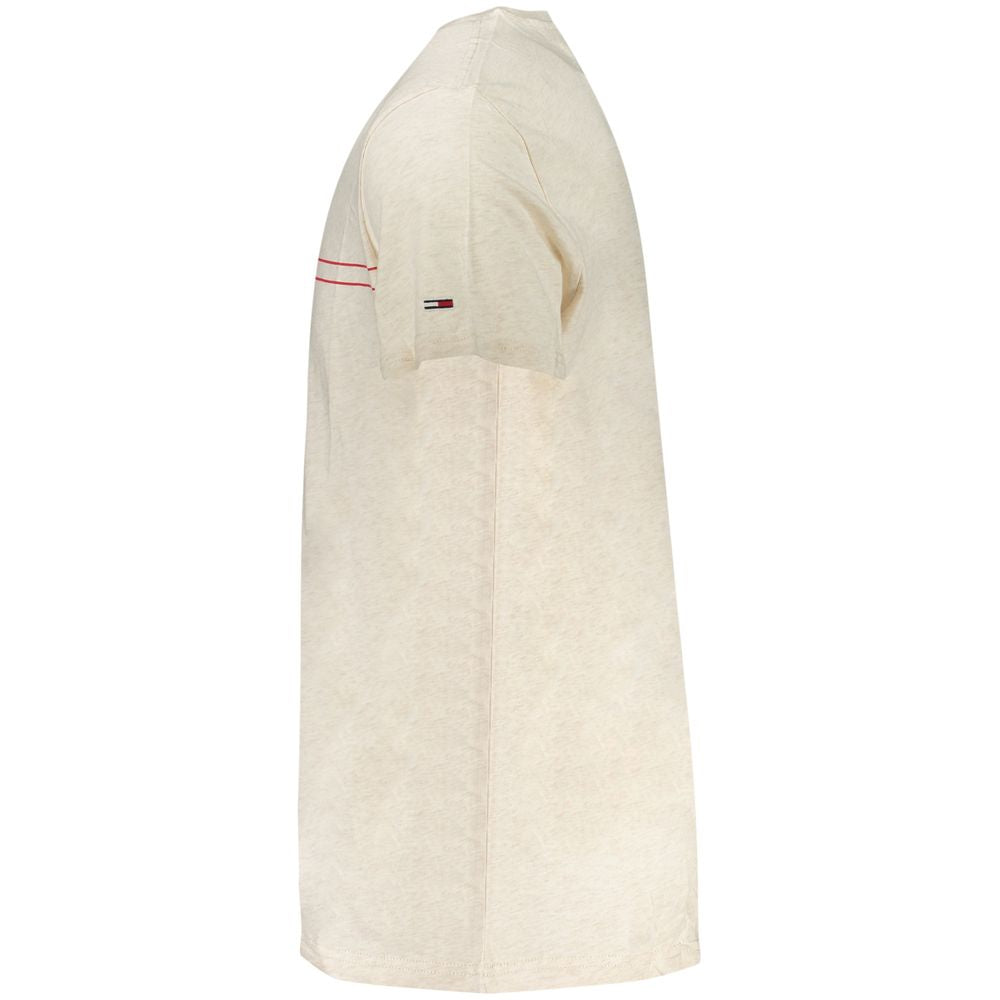 Tommy Hilfiger Beige Baumwoll-T-Shirt für Herren