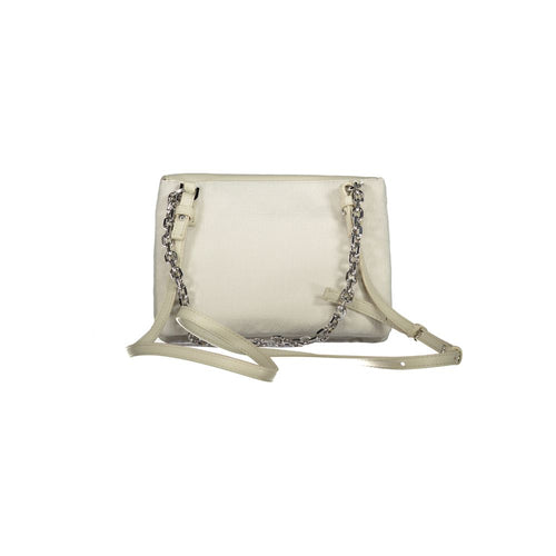 Calvin Klein Beigefarbene Polyester-Handtasche