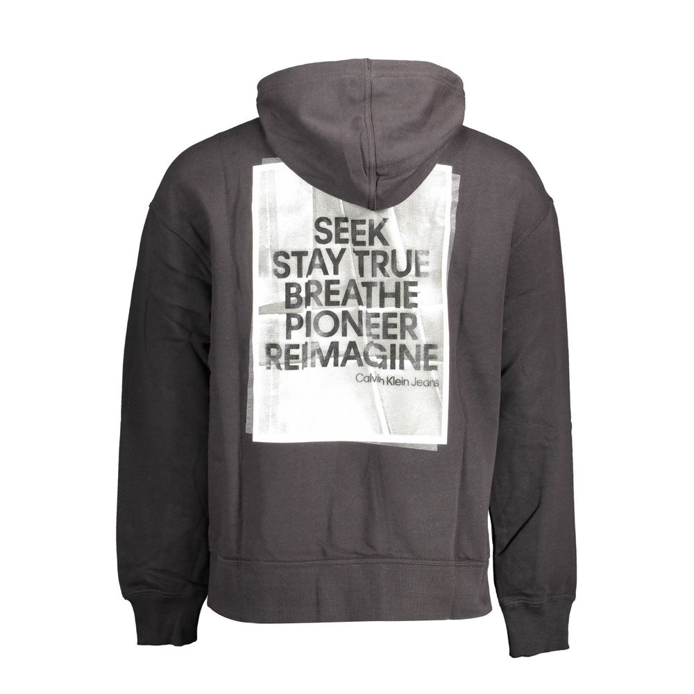 Calvin Klein Schwarzer Herren-Hoodie aus Baumwolle