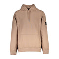 Calvin Klein Baumwoll-Sweatshirt in Braun