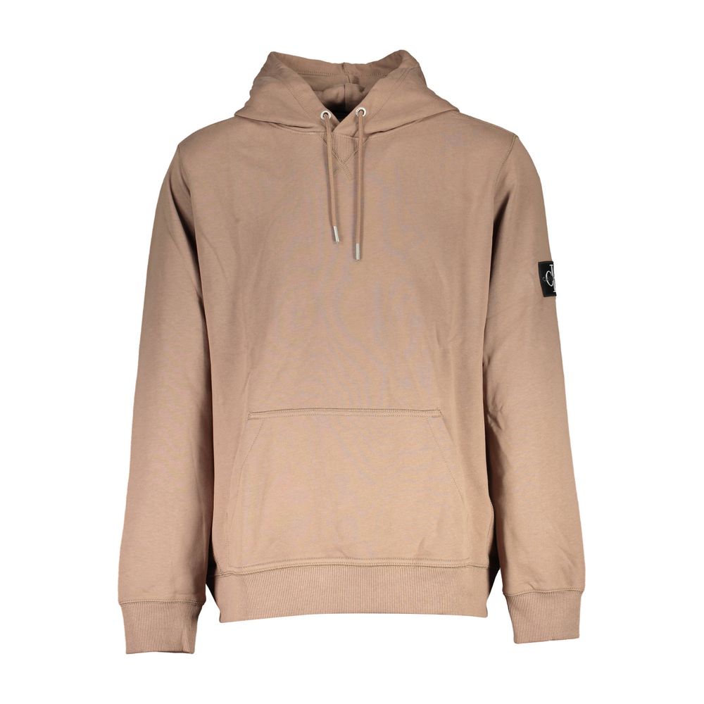 Calvin Klein Baumwoll-Sweatshirt in Braun