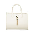 Mario Valentino Weiße Damen-Handtasche aus Polyurethan