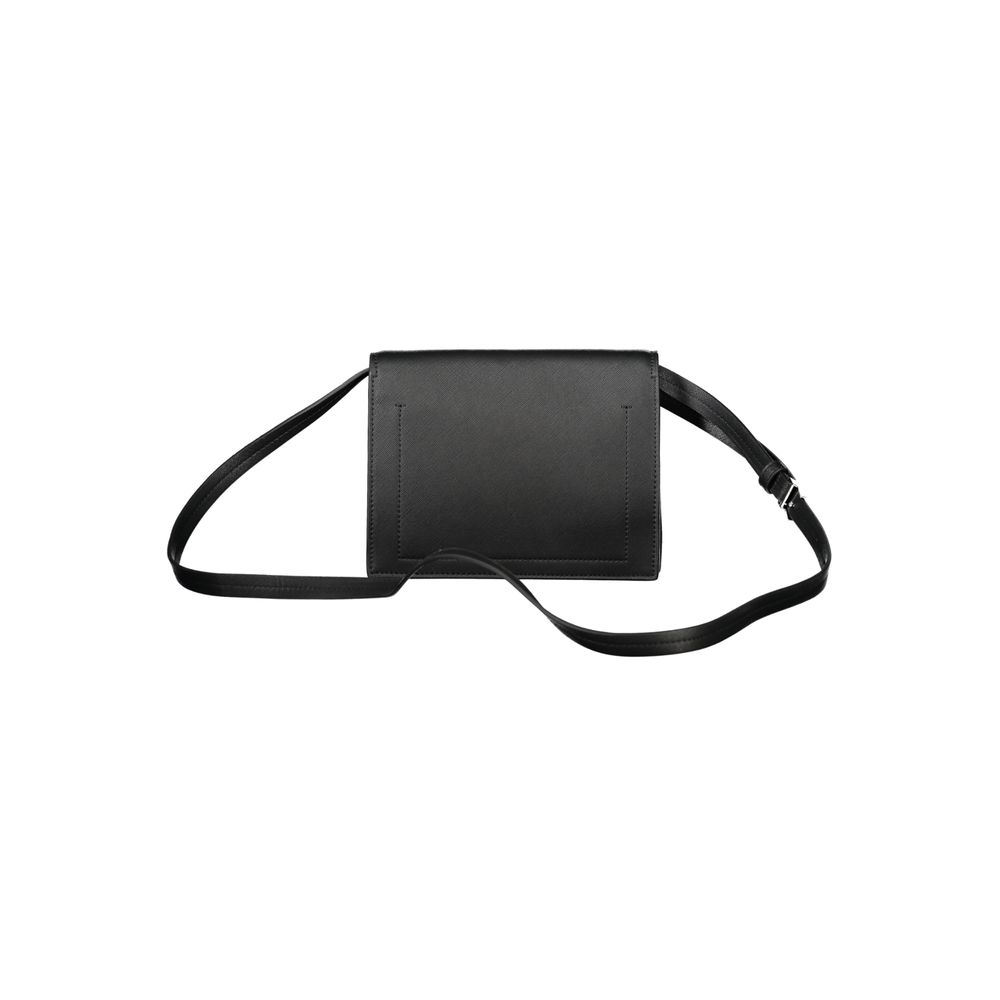 Calvin Klein Nero Poliuretano Schultertasche für Damen