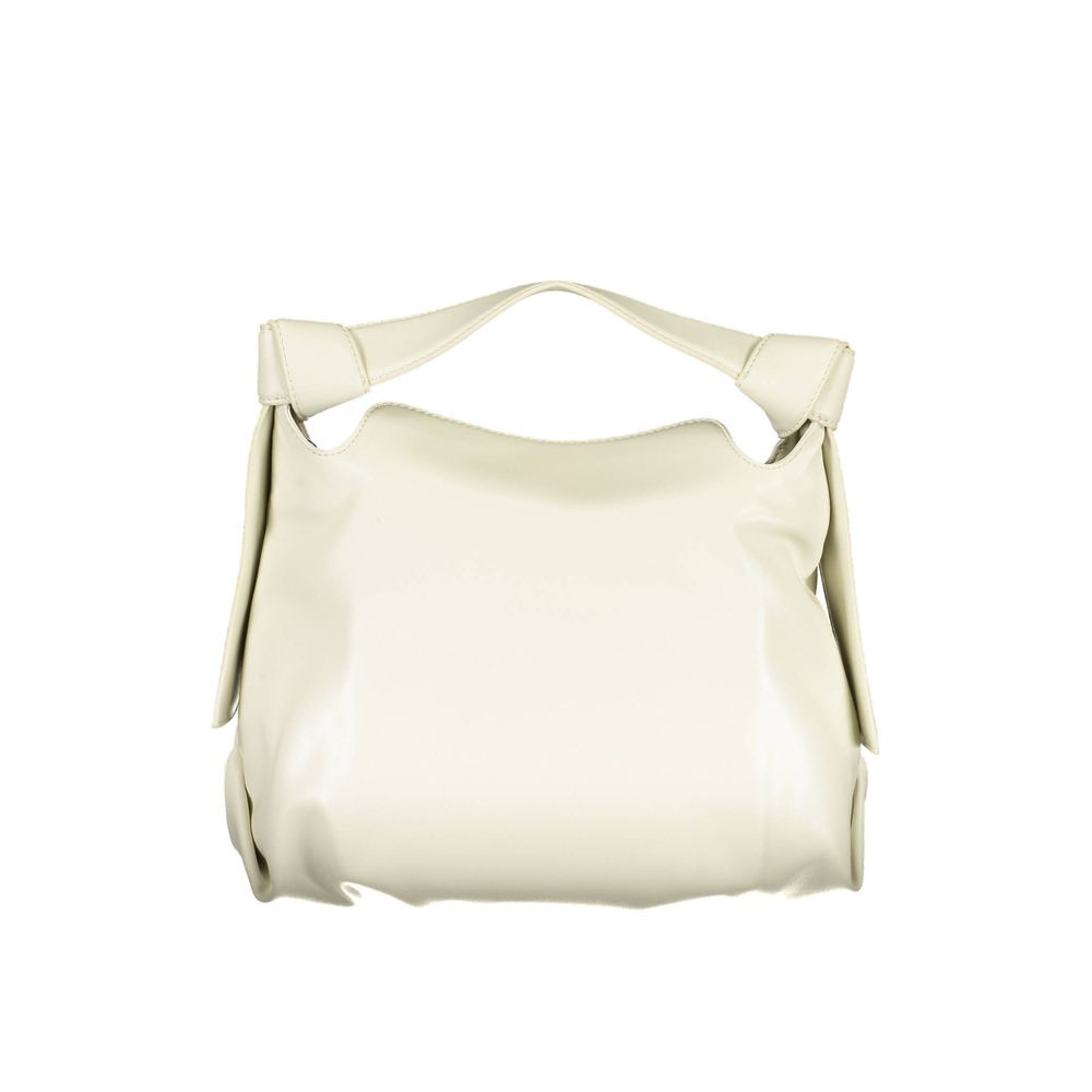 Calvin Klein Beigefarbene Polyester-Handtasche