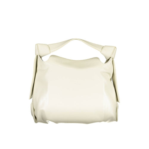 Calvin Klein Beigefarbene Polyester-Handtasche
