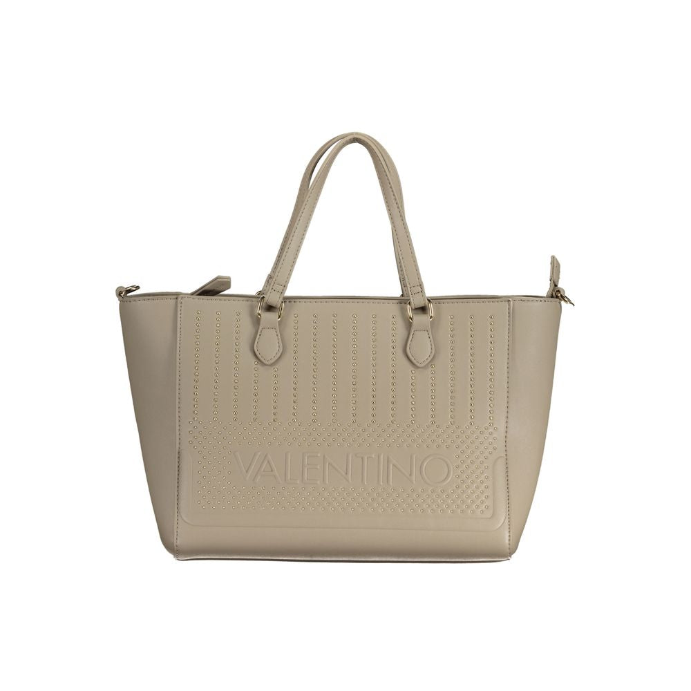 Mario Valentino Damen-Handtasche aus beigem Polyurethan