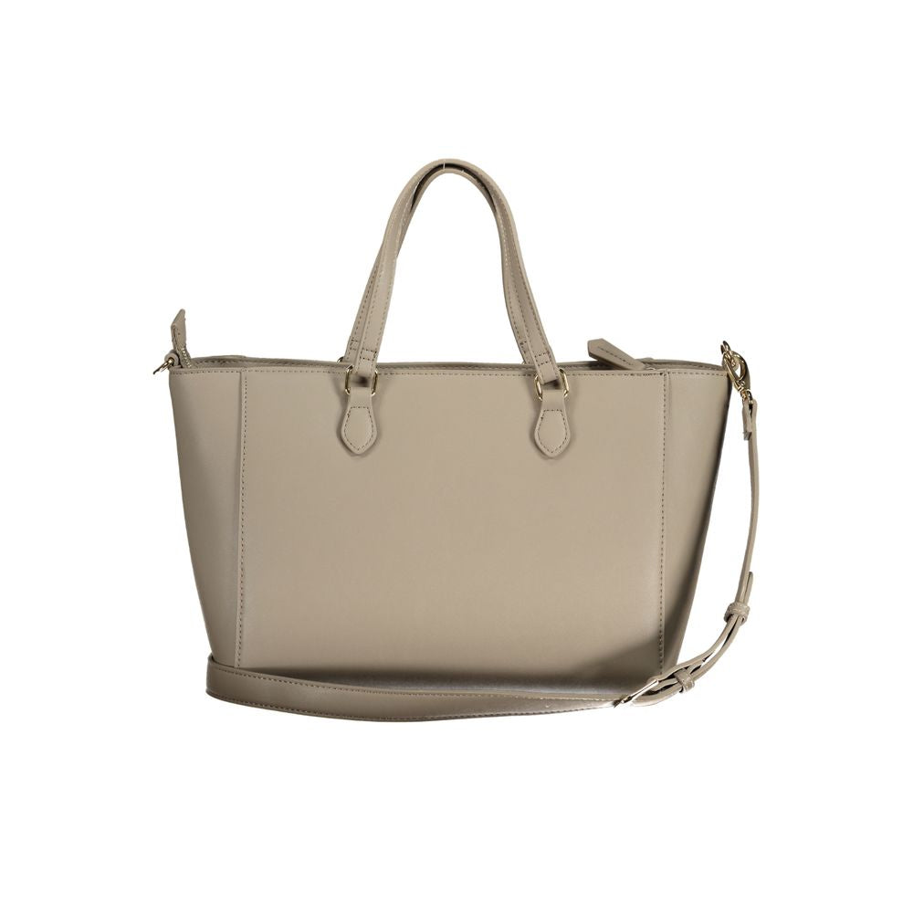 Mario Valentino Damen-Handtasche aus beigem Polyurethan
