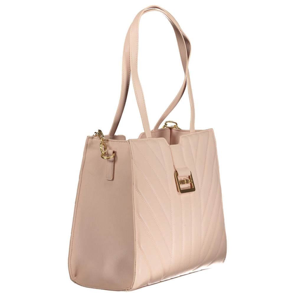 Mario Valentino Rosa Polyurethane Damen Handtasche