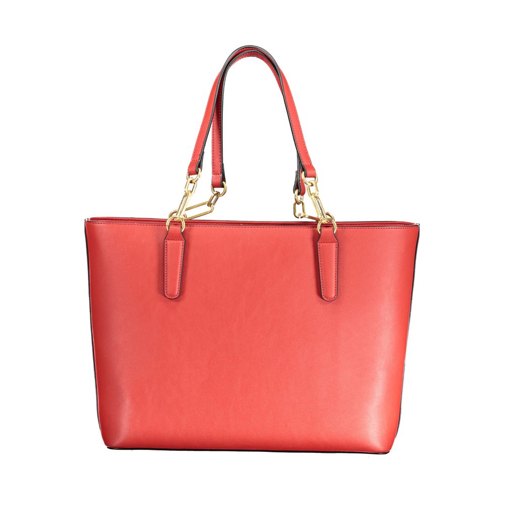 Mario Valentino Damenhandtasche aus rotem Polyurethan