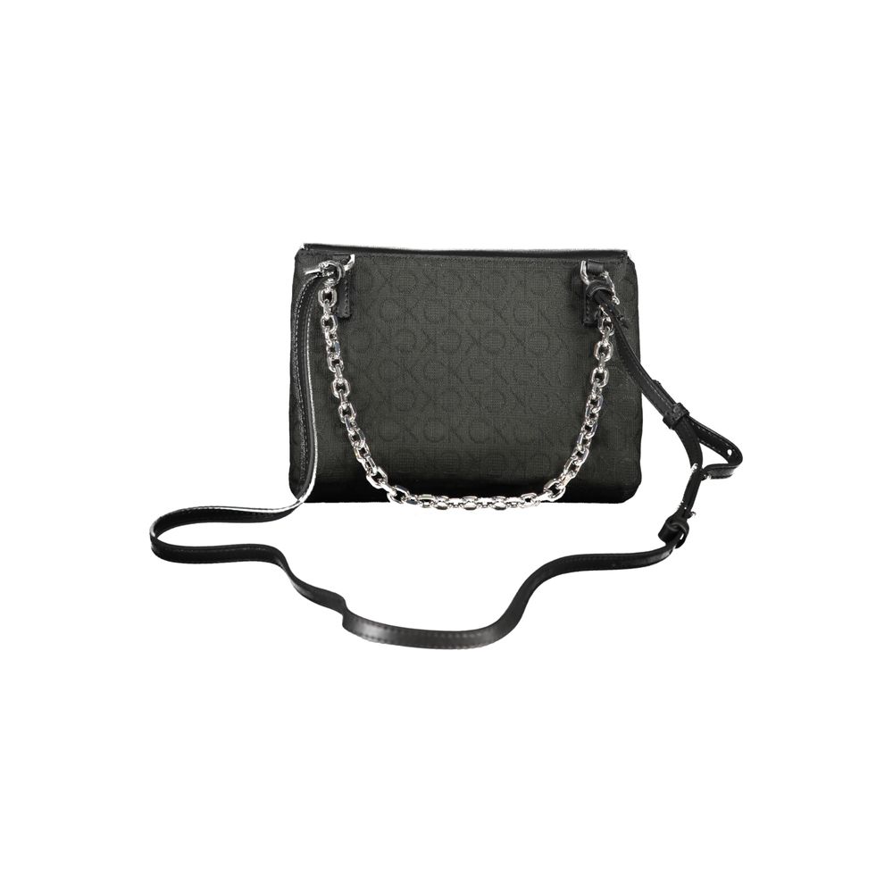 Calvin Klein Schwarze Damen-Handtasche aus Polyester