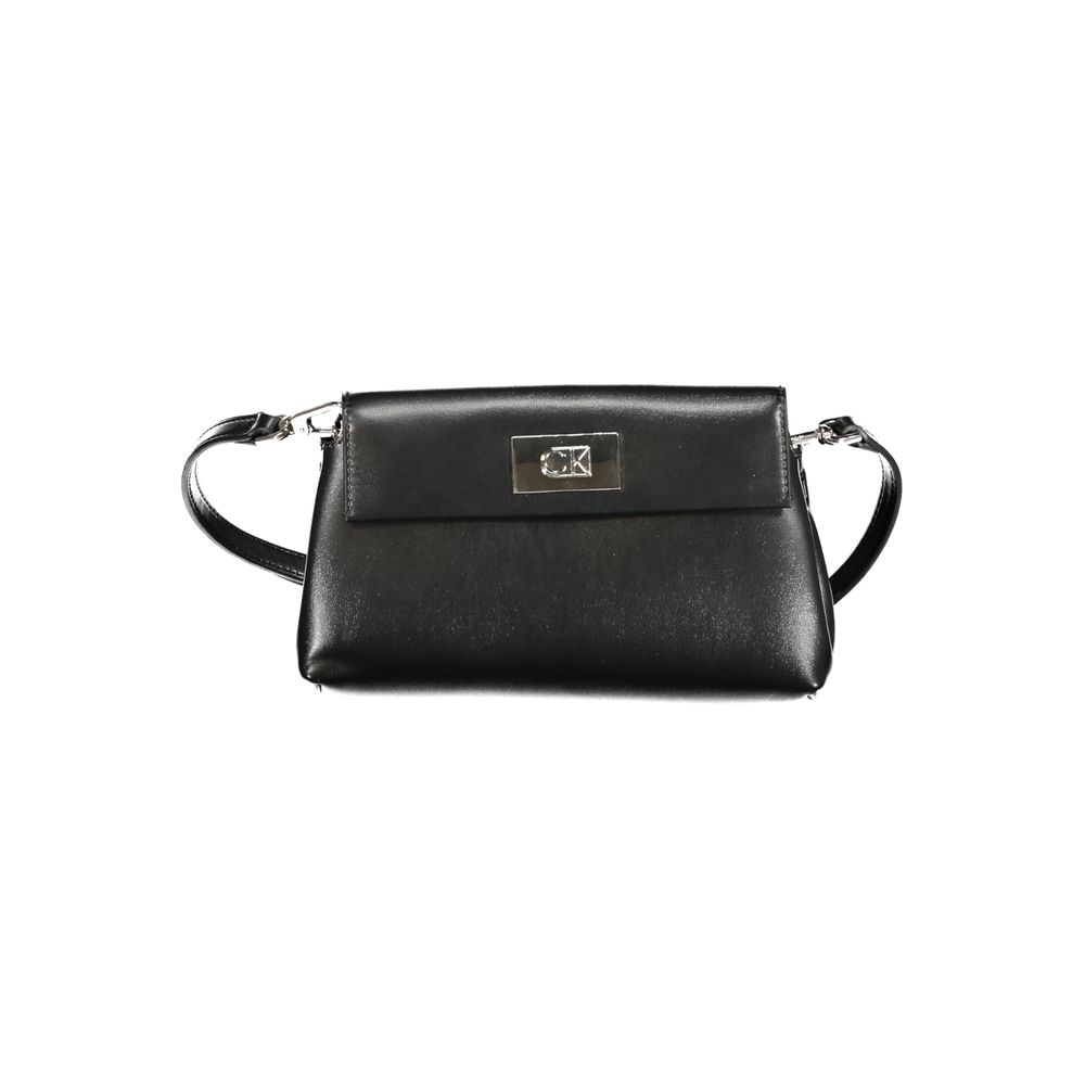 Calvin Klein Schwarze Damen-Handtasche aus Polyester