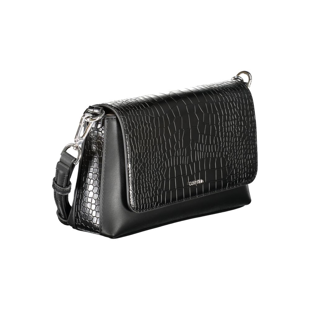 Calvin Klein Schwarze Damen-Handtasche aus Polyurethan