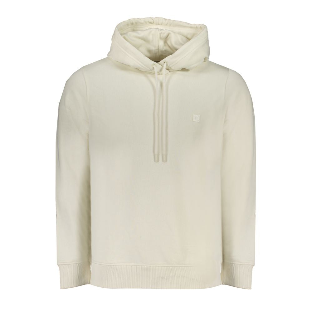 Calvin Klein Weißes Herren-Sweatshirt aus Baumwolle