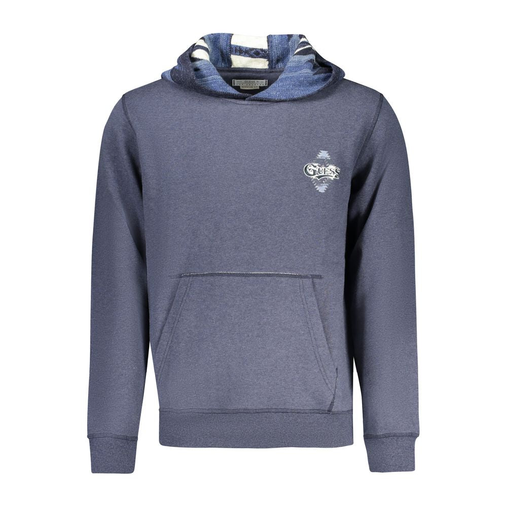 Guess Jeans Blauer Baumwoll-Kapuzenpullover für Herren