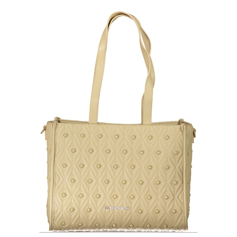 Mario Valentino Damen-Handtasche aus beigem Polyurethan