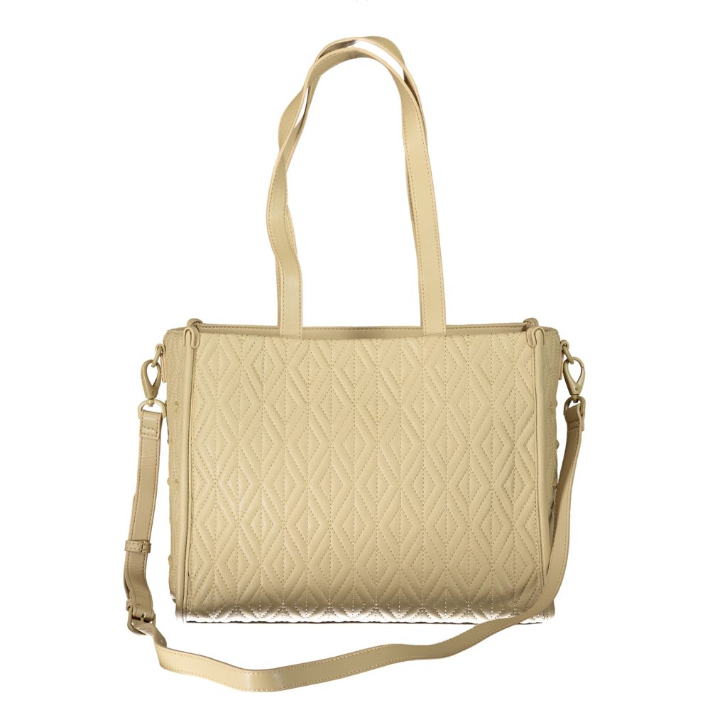 Mario Valentino Damen-Handtasche aus beigem Polyurethan