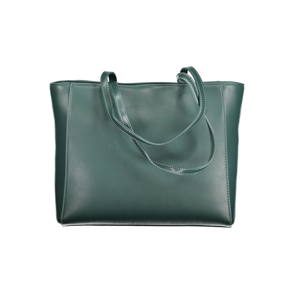 Mario Valentino Schultertasche aus grünem Polyurethan für Damen