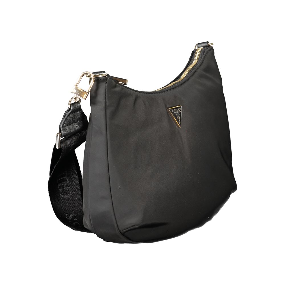 Guess Jeans Schwarze Damen-Handtasche aus Polyester