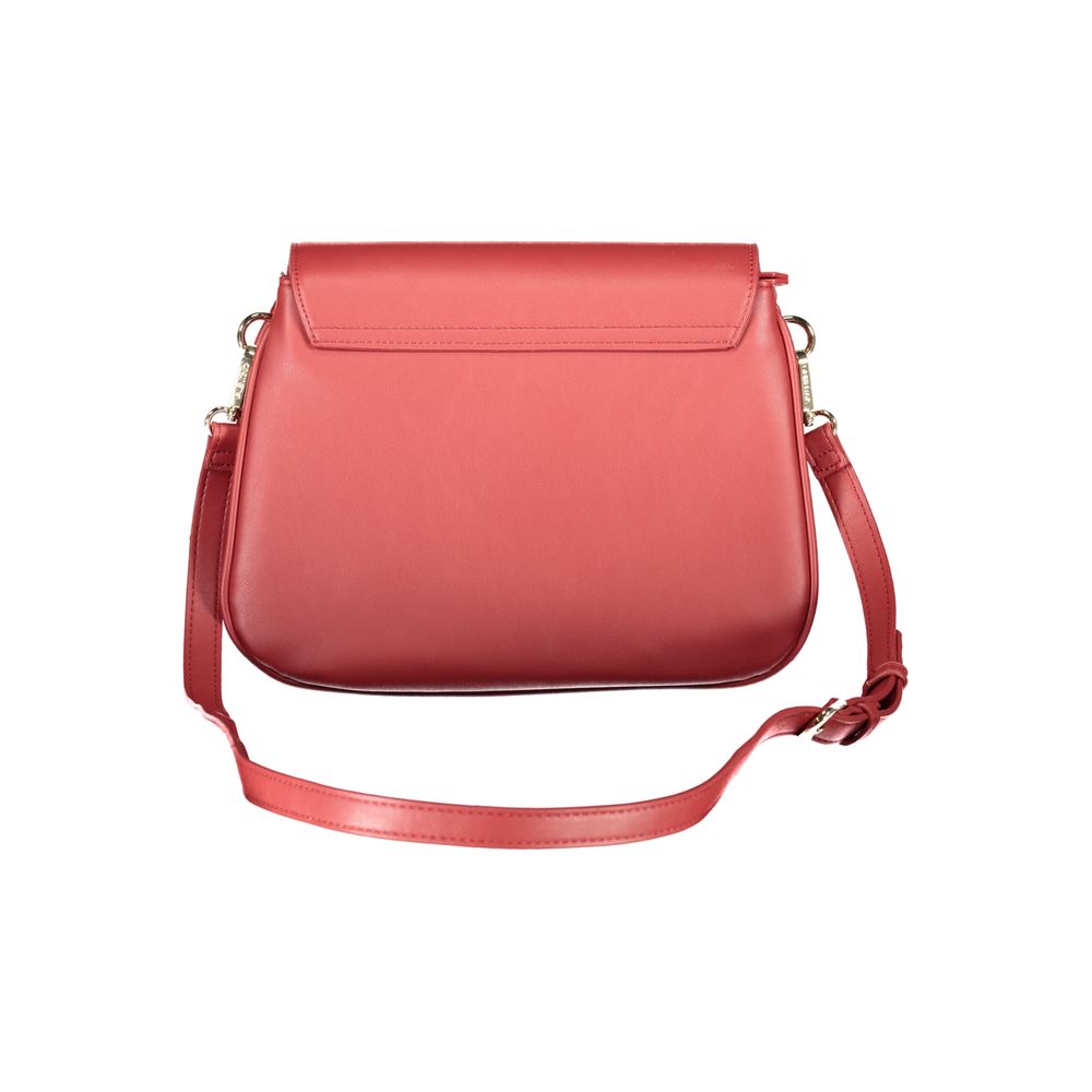 Mario Valentino Damenhandtasche aus rotem Polyurethan