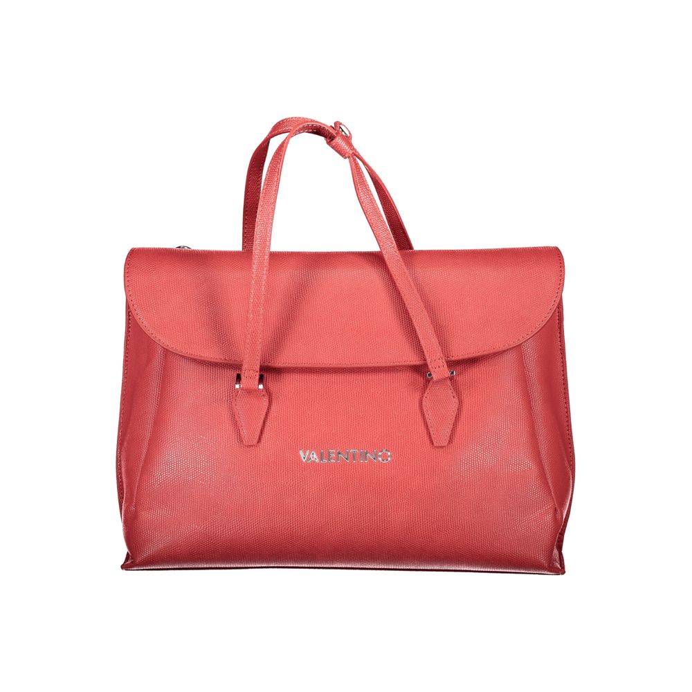 Mario Valentino Rote Damen-Handtasche aus Polyurethan