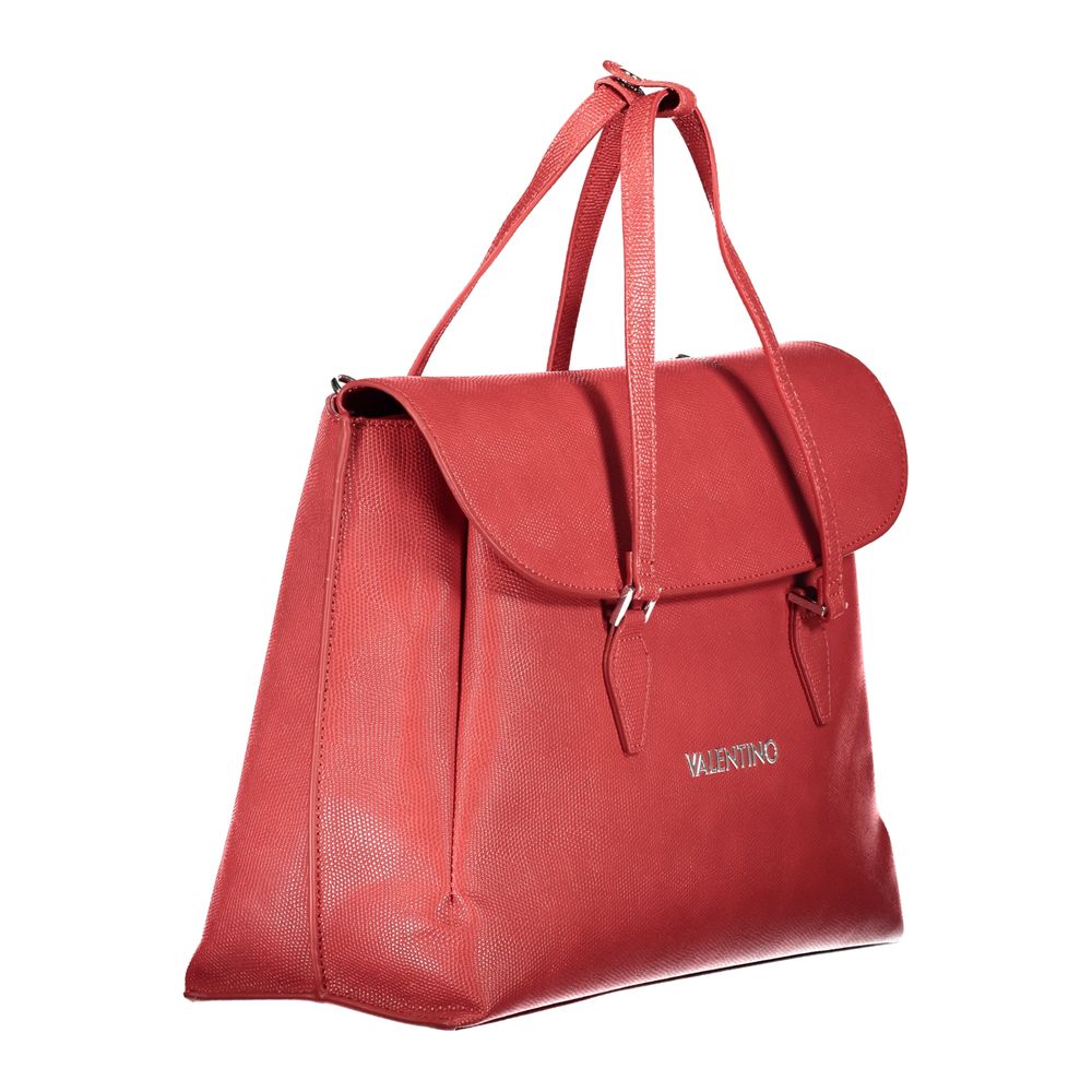 Mario Valentino Rote Damen-Handtasche aus Polyurethan