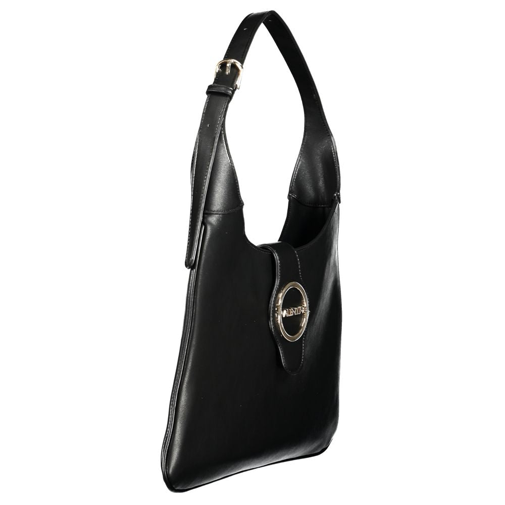 Mario Valentino Schwarze Damen-Handtasche aus Polyurethan