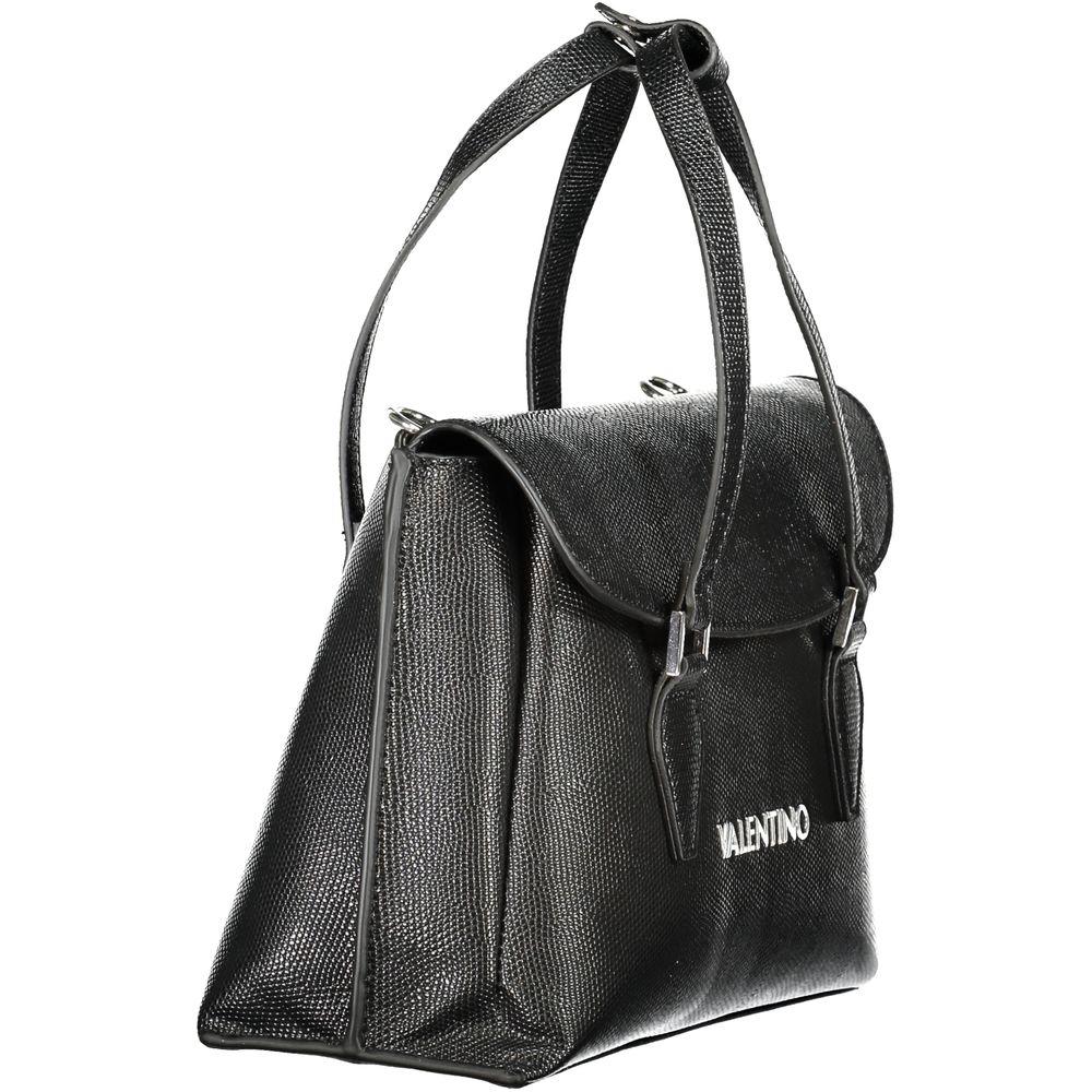 Mario Valentino Schwarze Damen-Handtasche aus Polyurethan