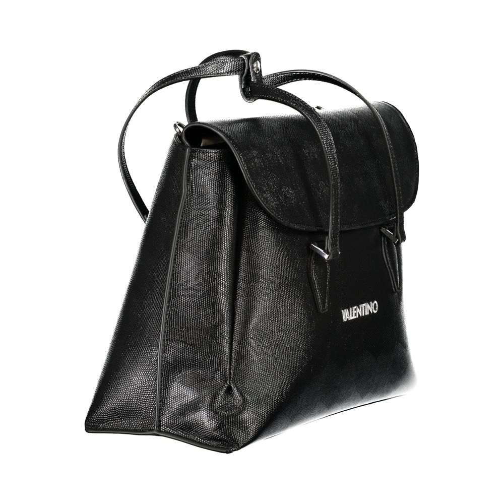 Mario Valentino Schwarze Damen-Handtasche aus Polyurethan