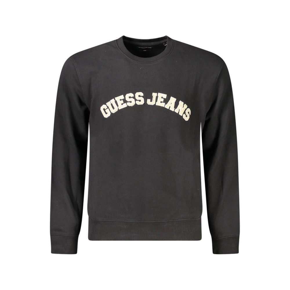 Guess Jeans Schwarzer Baumwoll-Herren-Sweatshirt