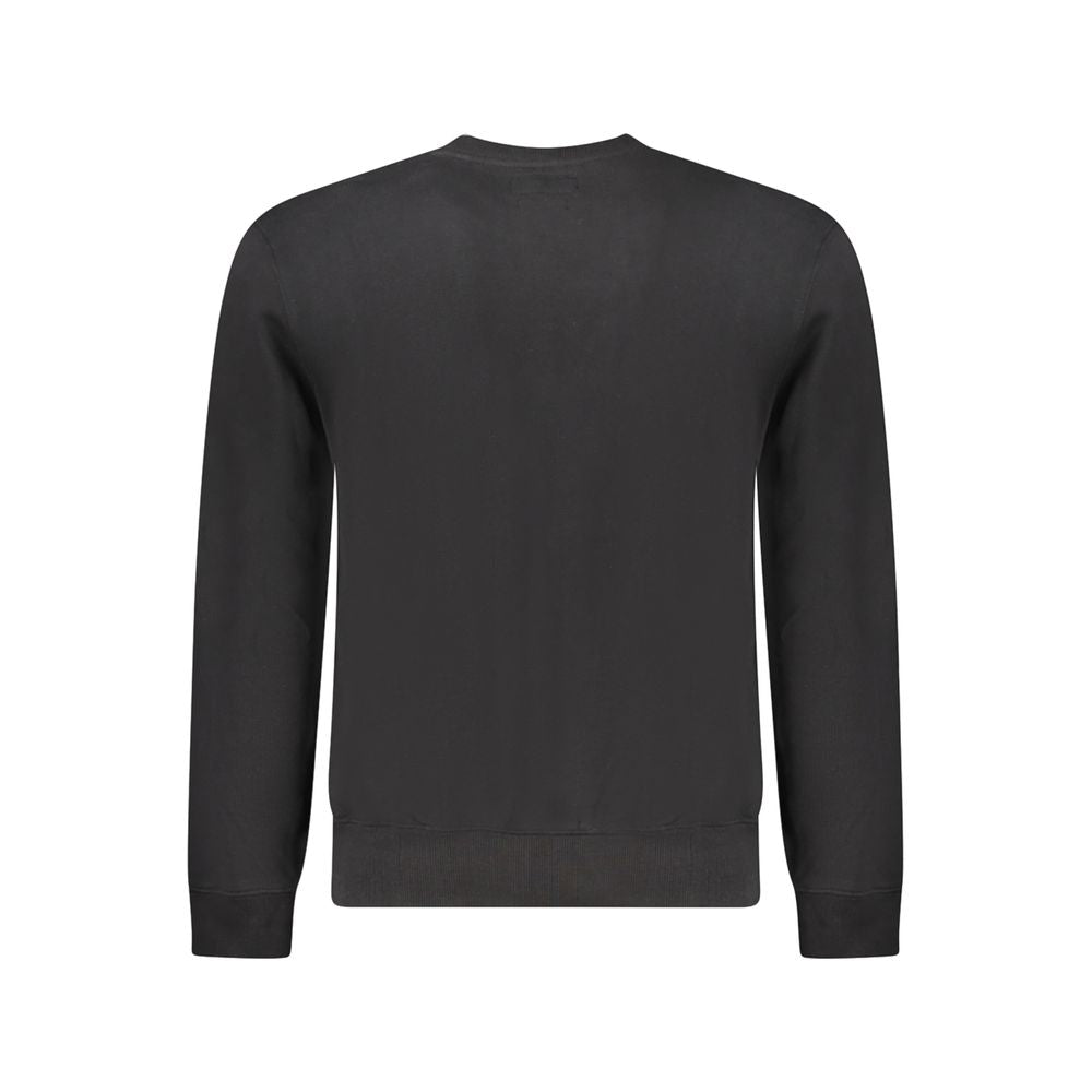 Guess Jeans Schwarzer Baumwoll-Herren-Sweatshirt