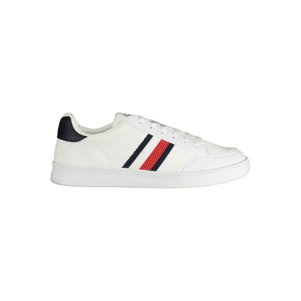 Tommy Hilfiger Weiße Herren-Sneaker aus Polyester