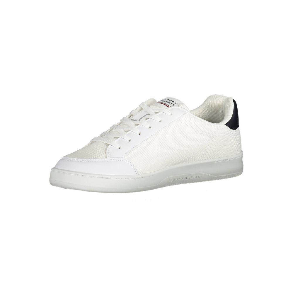Tommy Hilfiger Weiße Herren-Sneaker aus Polyester